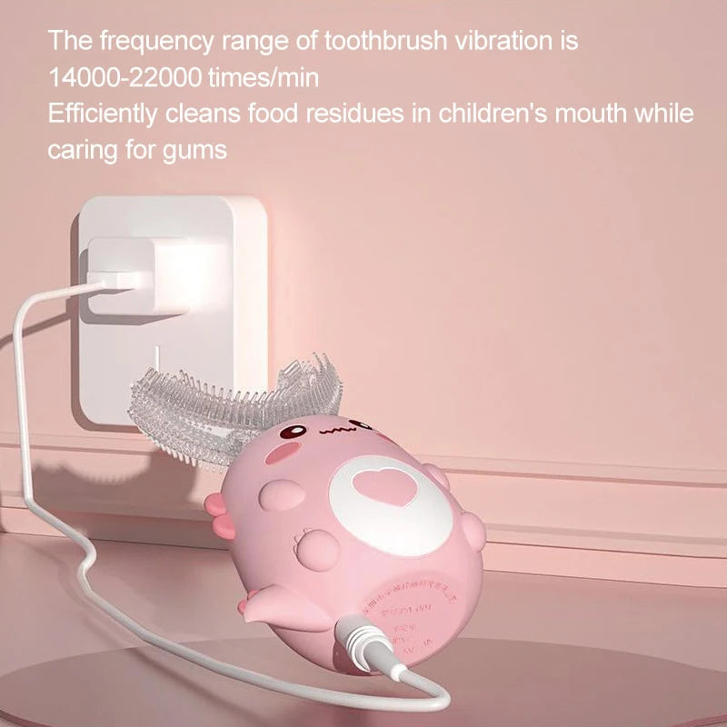 Smart Sonic U-Shaped Electric Toothbrush for Kids