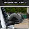 Gloss black crash live shot display mirror covers for Alfa Romeo Stelvio and Giulia vehicles