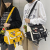 Harajuku Nylon Crossbody Bag with Adjustable Strap