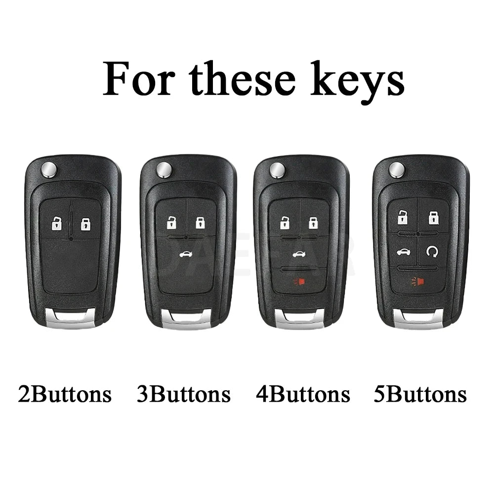 TPU Car Key Cover Case for Chevrolet Cruze, Orlando, Buick, Opel Models
