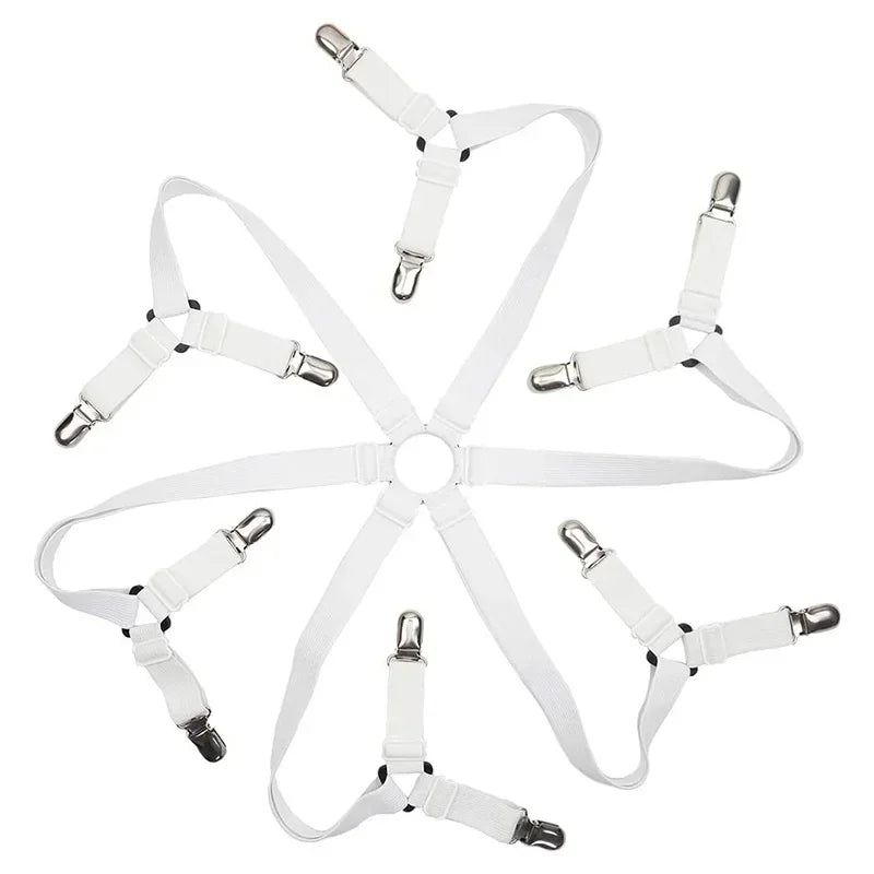 Adjustable Elastic Bed Sheet & Cover Clips