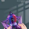 Hands holding a purple magnetic geometry cube puzzle, demonstrating magnetic adsorption.