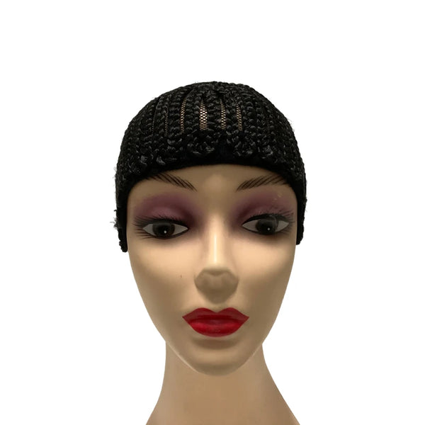 Braided Crochet Wig Cap with Elastic Fit