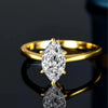 Marquise Zircon Sterling Silver Ring
