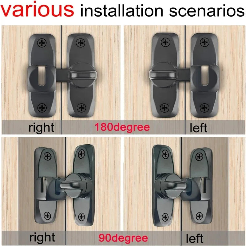 90/180° Flip-Down Door Latch