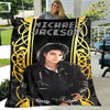 Michael Jackson Retro Print Coral Fleece Decke