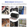 Roll of black and red high-temperature automotive wiring harness cloth tape shown in various usage scenarios.