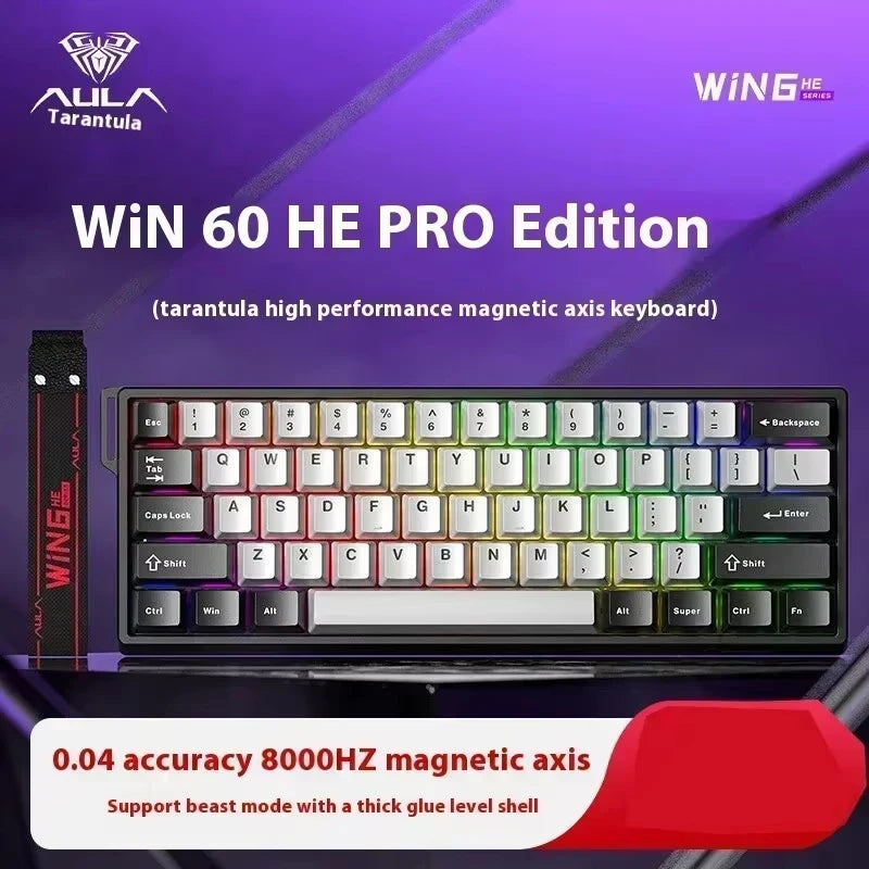 Aula Win60/Win68 Magnetic Switch Gaming Keyboard with 8K Polling