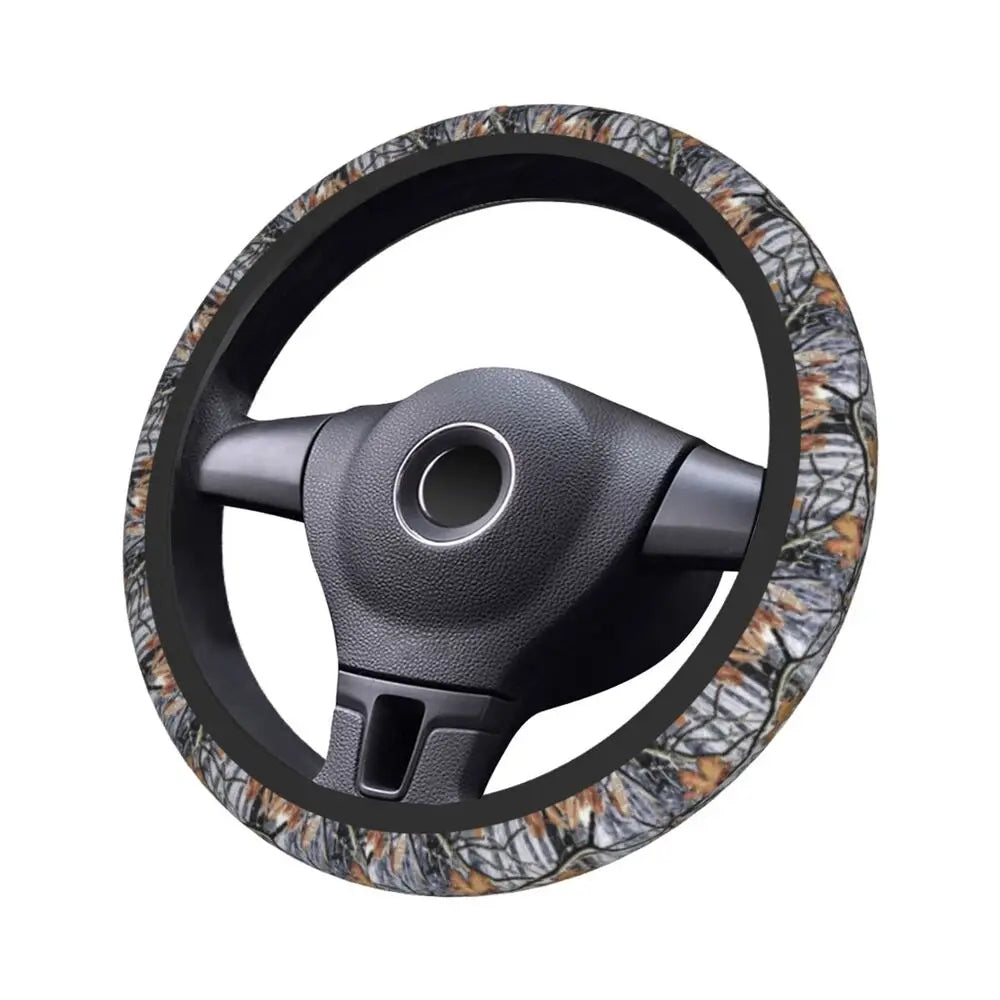 Tree Camouflage Elastic Steering Wheel Cover