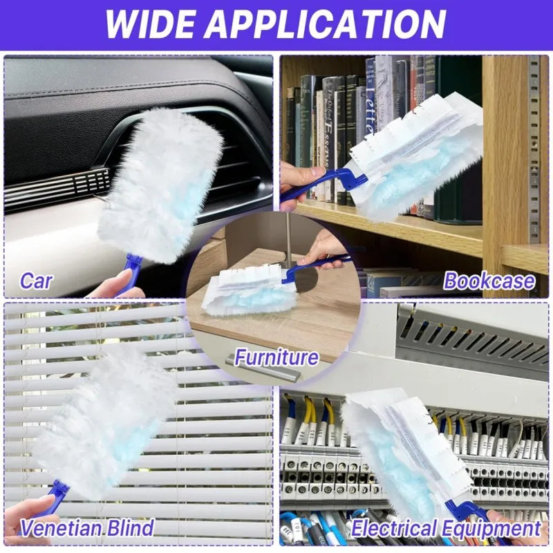 Electrostatic Duster with Replaceable Refill Heads