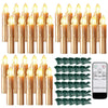 Set de Velas LED Sin Llama con Control Remoto