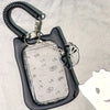 Cat Silicone ID Card Holder with Keychain