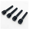 A set of black aluminum alloy car door lock pins for universal fit.