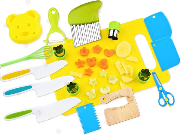 17-teiliges Montessori-Kochset für Kinder