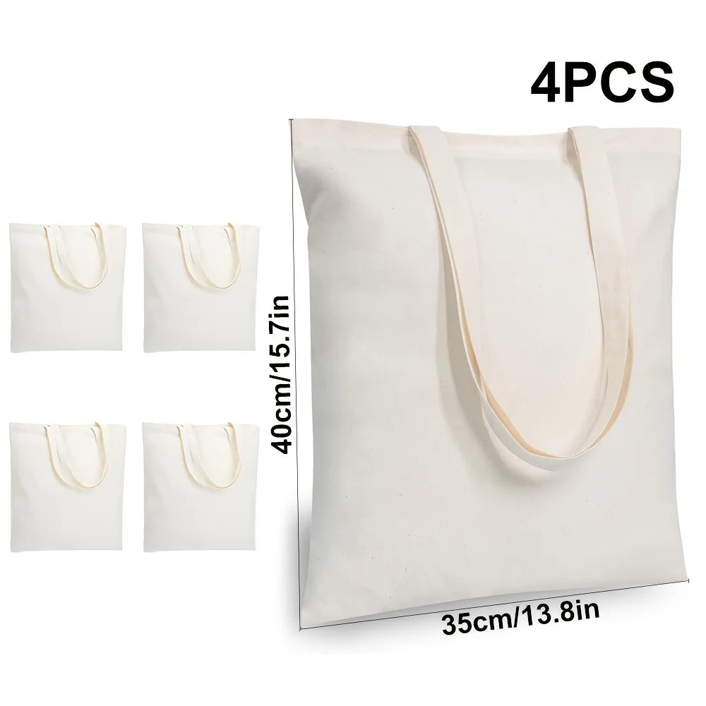 Everyday Cotton Tote Bag – Reusable, Durable & Perfect for Shopping or DIY
