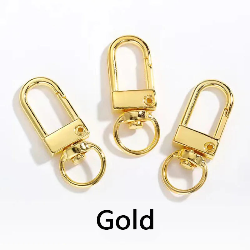 Lobster Clasp Hooks with Swivel Rings for DIY Crafts