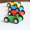 Wooden Push-and-Go Race Cars for Kids – Set of 4 Mini Toy Vehicles