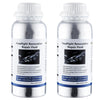 A clear bottle of Headlight Renovation Repair Fluid for restoring car headlights.