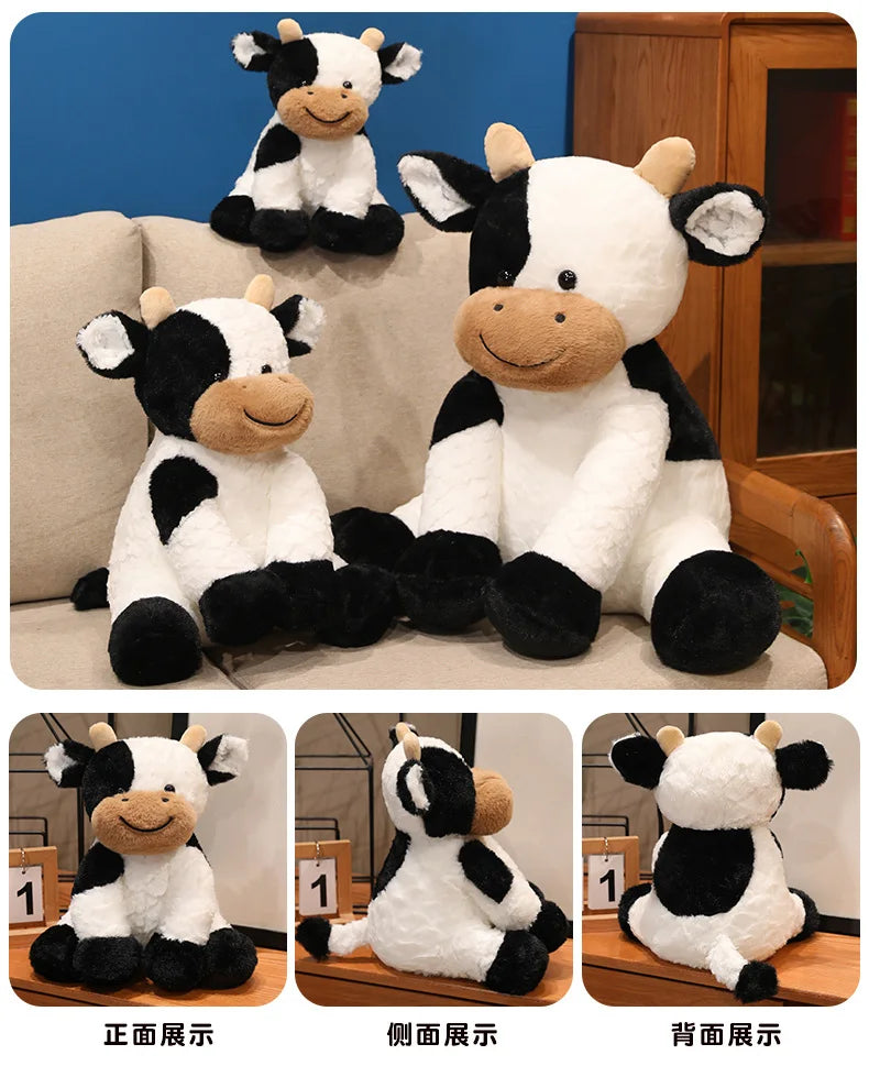 Huggable Plush Cow Toy – Super Soft Stuffed Animal for Kids & Adults