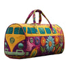 Quilted Cotton Travel Tote with Frog Print