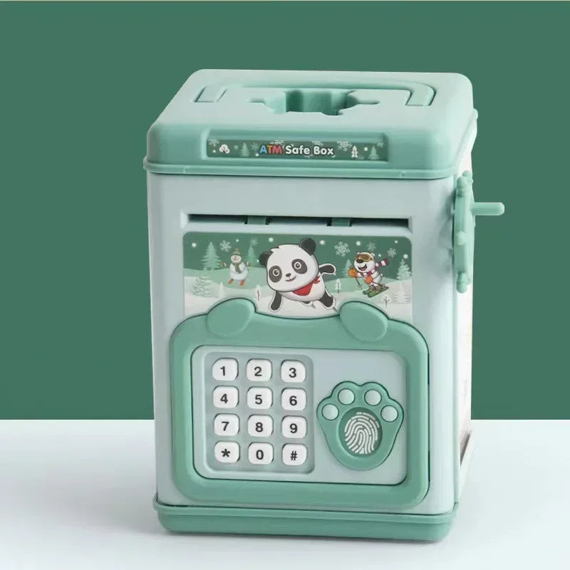 Smart Fingerprint Piggy Bank with Cash Depositor