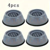 Four silicone anti-vibration pads used as shock absorber feet for washing machine and dryer.