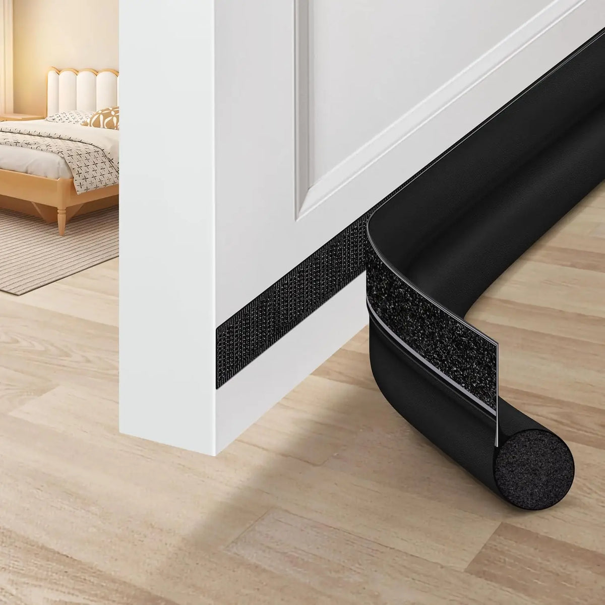 Under-Door Draft Stopper with Adjustable Seal Strip