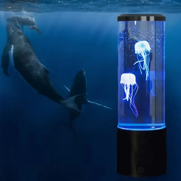 Jellyfish Lava Lamp with Color-Changing LED Lights