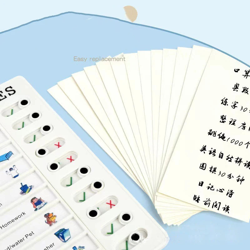 Reusable Kids Chore Chart with Daily Task Checklist