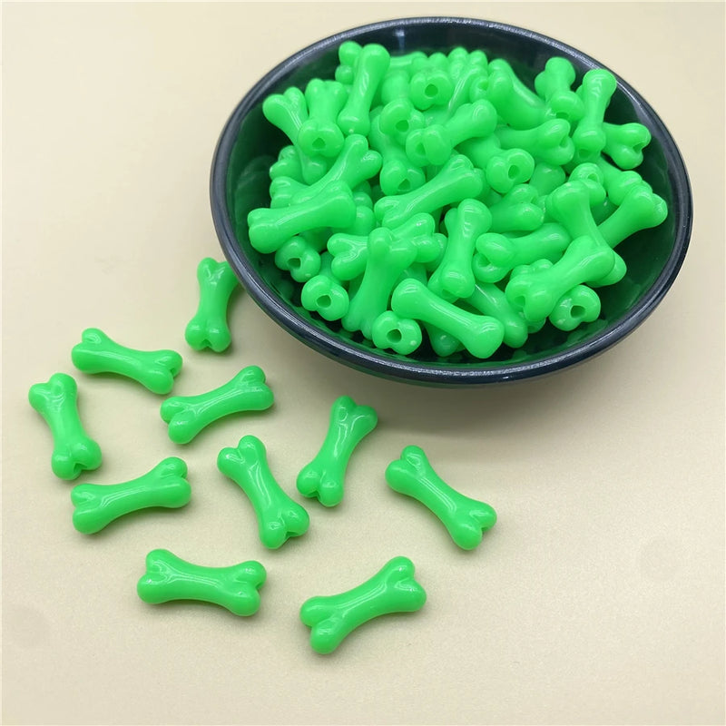 Bone-Shaped Acrylic Beads for Jewelry Making