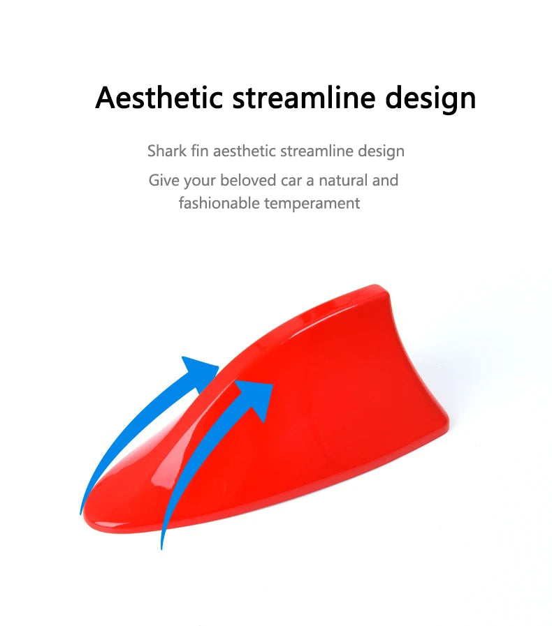 Shark Fin Car Antenna with FM/AM Signal Booster