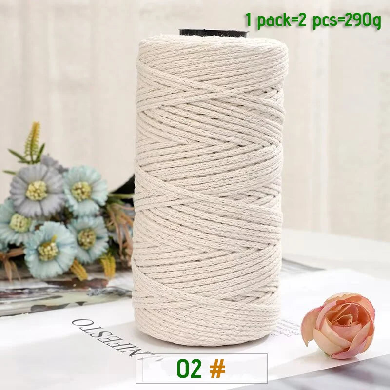 100% Cotton Hollow Yarn for Knitting & Crochet
