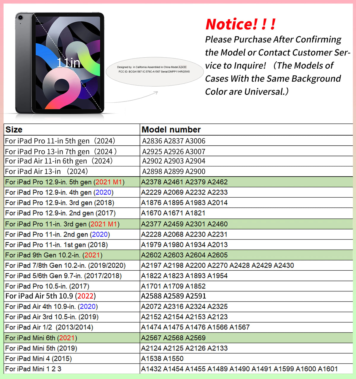 360° Rotating Magnetic Case for iPad