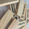 Wooden Stacking Blocks Couples Game - 48 Pieces for Date Night and Romantic Fun