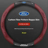 Carbon Fiber Steering Wheel Cover for Ford Models