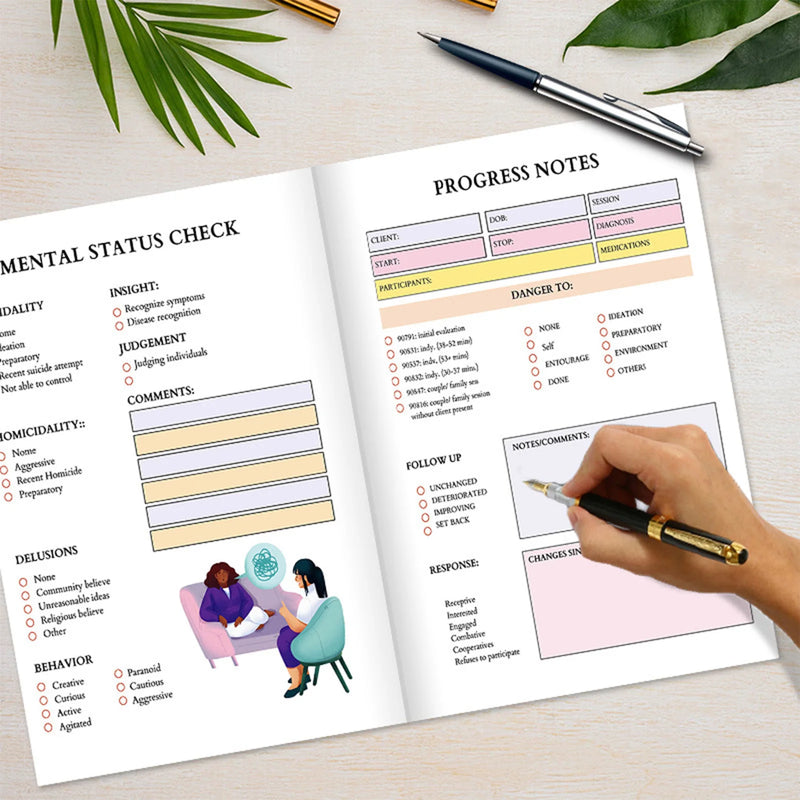 Guided Therapy Journal for Mental Wellness