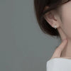 Sterling Silver Bow Hoop Earrings