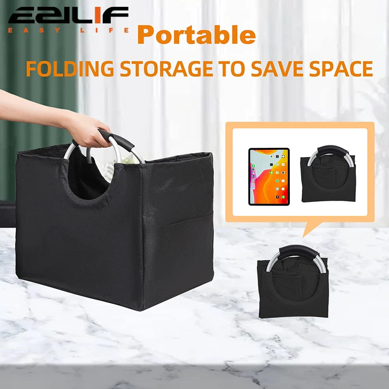 Collapsible Utility Tote with Aluminum Handle