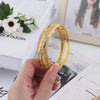 Gold Plated Hollow Bangles for Women