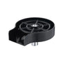 Black high pressure faucet glass rinser for bars and kitchens