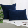Soft Corduroy Striped Throw Pillow Cover