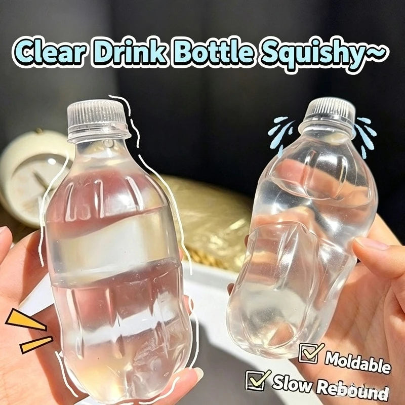 Slow-Rebound Stress Relief Squishy Toy Shaped Like a Drink Bottle