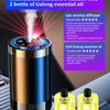 Diffuseur d'arôme portable USB pour voiture avec éclairage LED et deux flacons d'huile essentielle de Gulong.