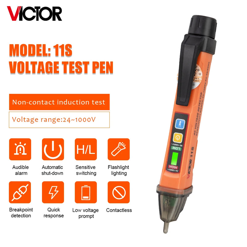 Non-Contact Voltage Tester Pen with Flashlight
