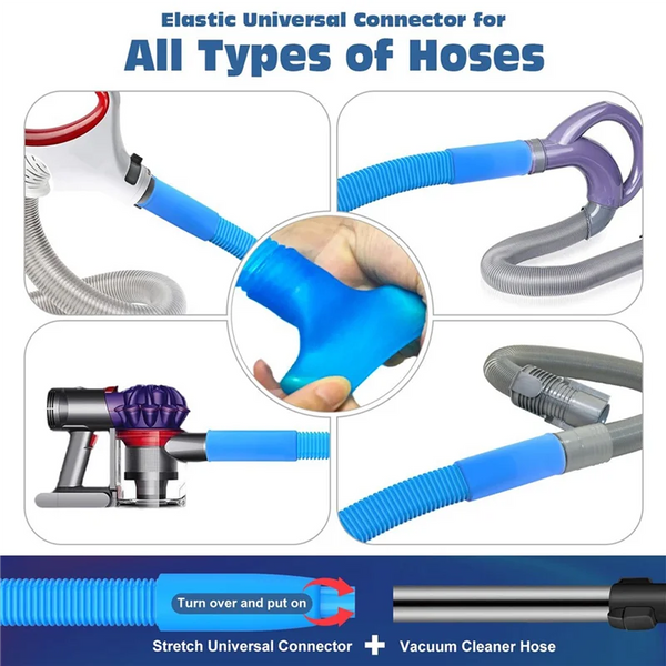 Universal Dryer Vent Cleaning Kit with Vacuum Attachment