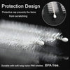 Close-up of a protective cap on a long nylon bristle brush used for cleaning.