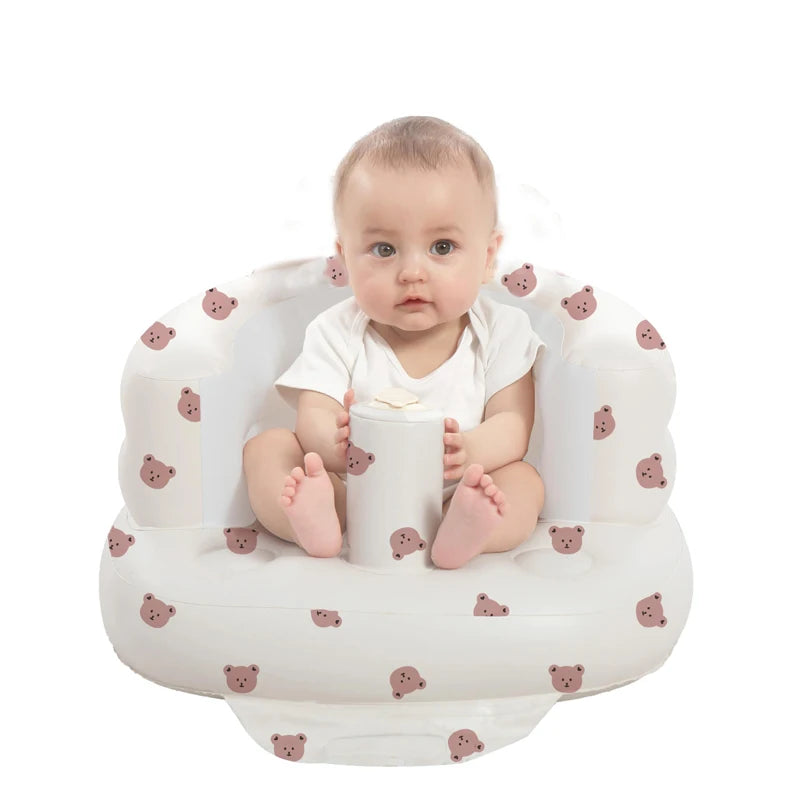 Inflatable Baby Seat with Built-in Pump – Portable & Easy to Clean