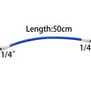 A 50cm blue plunger rod with a 1/4 inch diameter tip for airless sprayer pump repair.