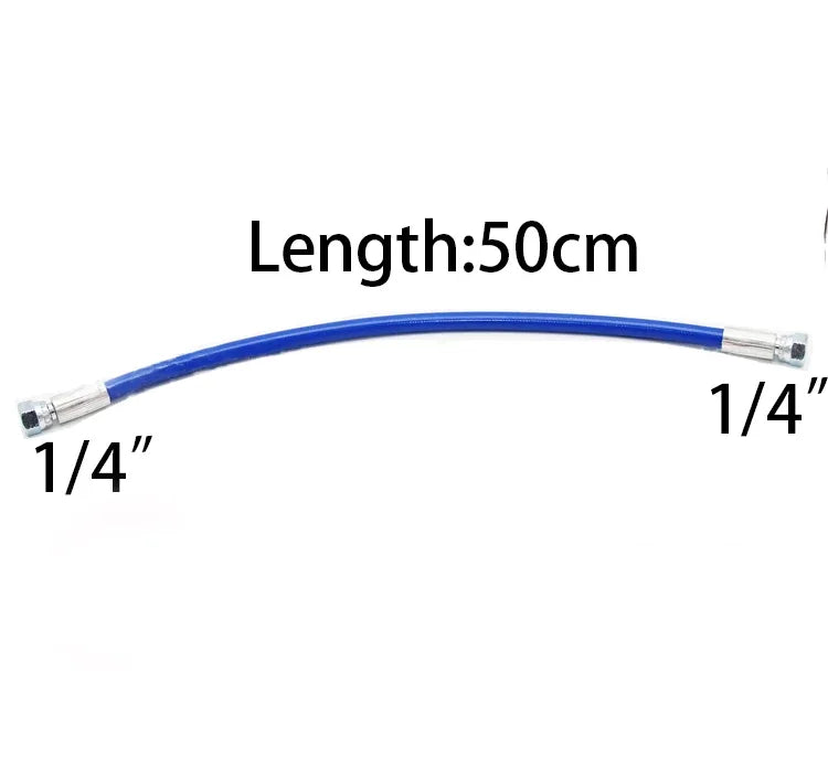 A 50cm blue plunger rod with a 1/4 inch diameter tip for airless sprayer pump repair.
