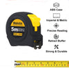 Black Makote 5m high quality measure tape with an ABS case and a retractable buffer.